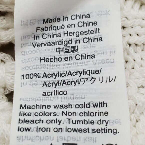 J. Crew Point Sur White Open Rope Knit Fisherman Knot Sweater Size Small - Picture 11 of 11